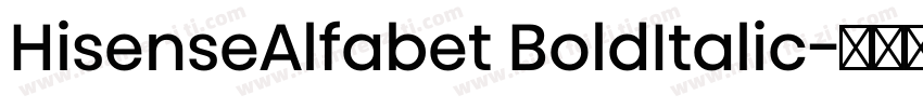 HisenseAlfabet BoldItalic字体转换